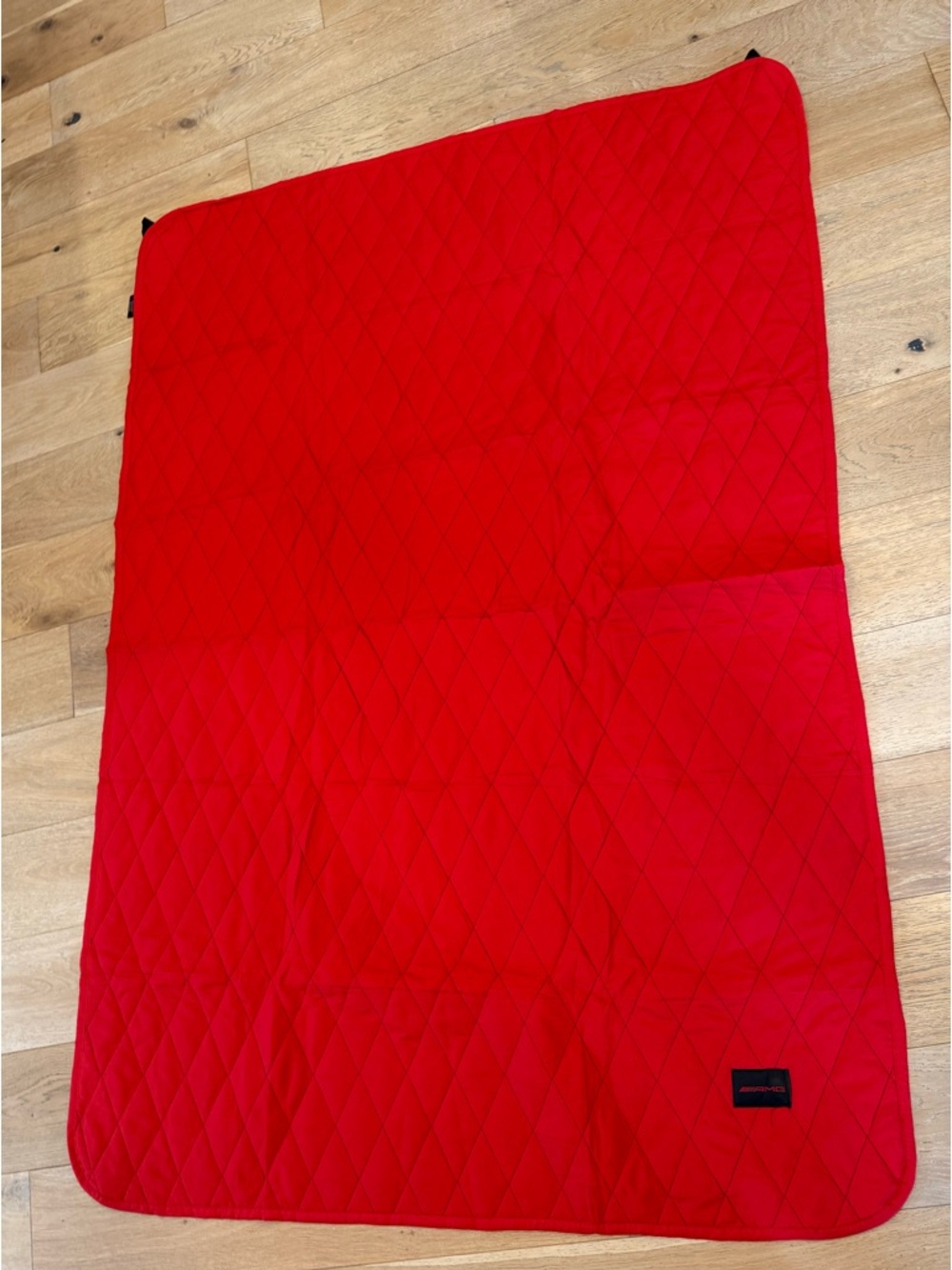 Mercedes AMG Logo Quilted Red Travel/Outdoor Blanket